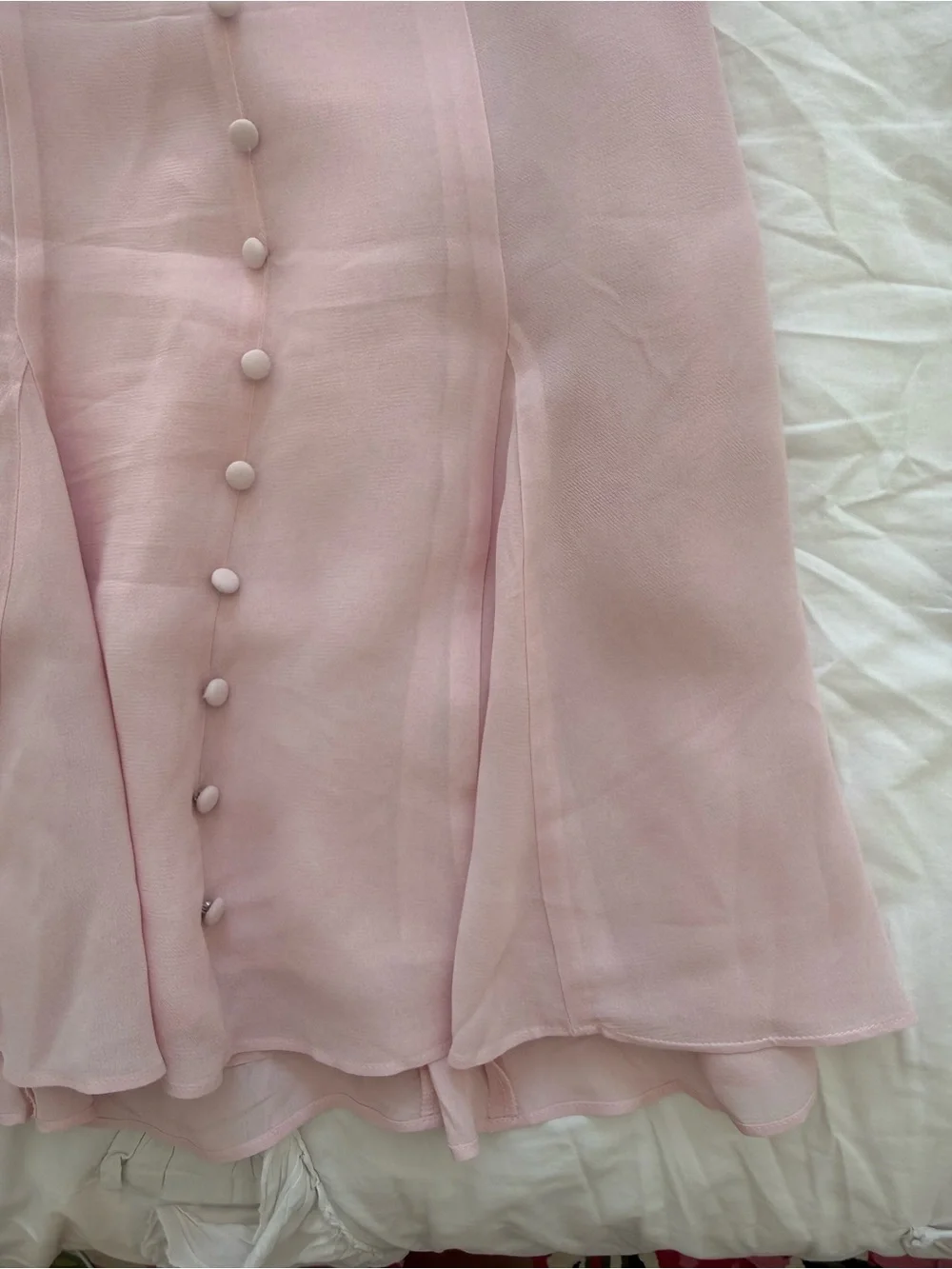 Reformation Livia light pink mini dress- NEVER WORN - Picture 4 of 9